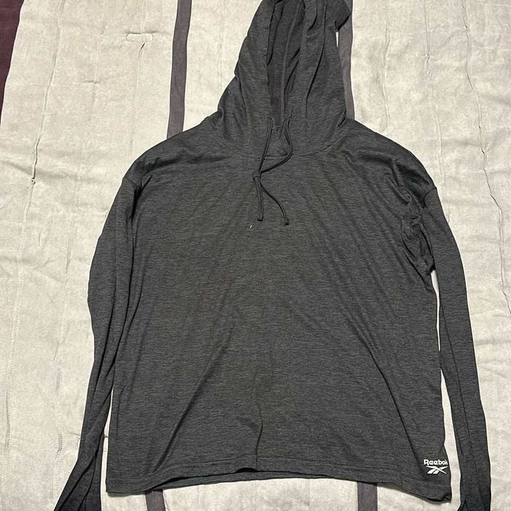 Charcoal reebok hoodie